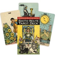 Smith-Waite Tarot Deck Borderless Taro kortos Mini leidimas US Games Systems